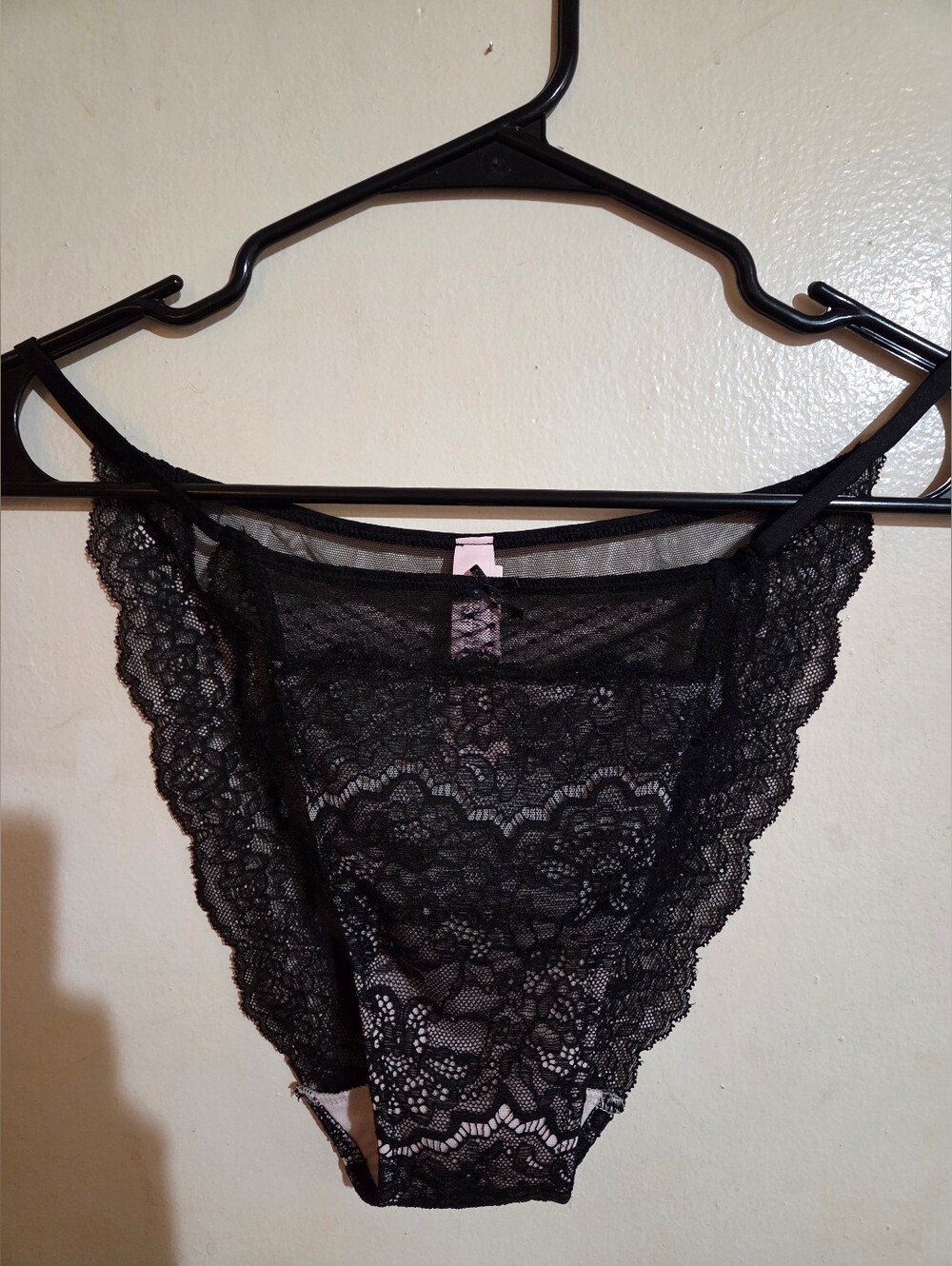 Victoria's Secret Dream Angels Lace Mesh String Bikini Panty Size XL